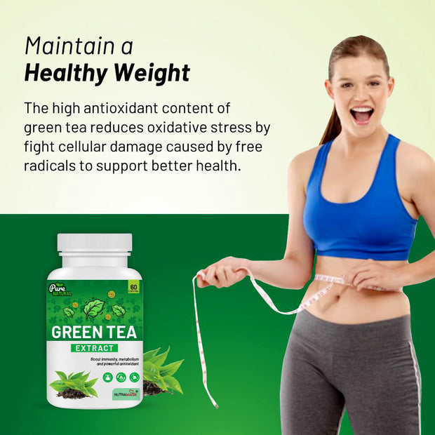 Green Tea Extract for weight loss(Fat Burner), Increasing Stamina, Stronger Immune System,90 Capsules