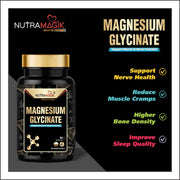 Magnesium Glycinate Supports Healthy Muscle Relax Supplement - 90 Capsules