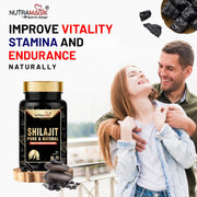 Nutramagik Himalyan Shilajit & Testo Boster Pure & Natural for Stamina and Energy- Capsules each