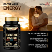 Testosterone Booster For Stamina, Energy And Strength | Contains Safed Musli,Mucuna, Ashwagandha & Fenugreek Extract- 60 Capsules