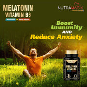 Melatonin 10mg with  Vitamin B6 and Valerian Root Extract (Tagar) for Sleep Support  -60 Capsules