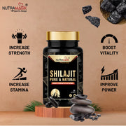 Nutramagik Himalyan Shilajit & Testo Boster Pure & Natural for Stamina and Energy- Capsules each