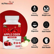 Nutramagik Apple Cider Vinegar Capsules - Support Healthy Digestion and Weight Loss - 60 Capsules