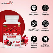 Pomegranate Fruit Extract Rich Anti-oxidants for Healthy Body -60 capsules