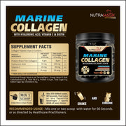 Marine Collagen,Glucosamine, Hyaluronic Acid,Vitamin C & Biotin for Women & Men -120gm