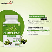 Olive Leaf Extract Supports Healthy Immune, Skin Health- 60 Capsules