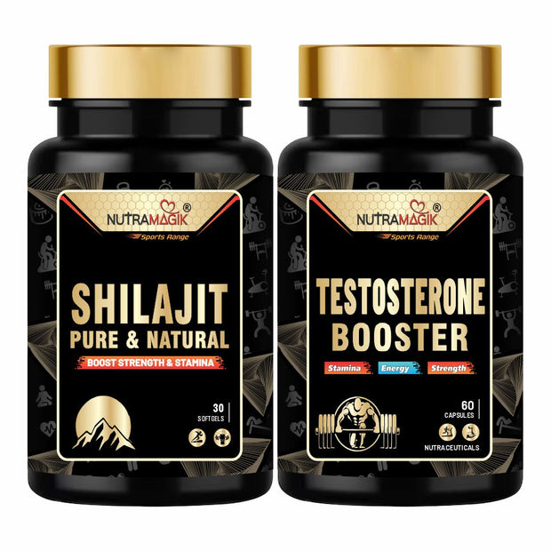 Nutramagik Himalyan Shilajit & Testo Boster Pure & Natural for Stamina and Energy- Capsules each