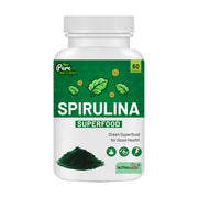 Spirulina Super Green Food For Good Health Weight Management And Immunity Booster | Helps In Healthy Heart- 60 Capsules