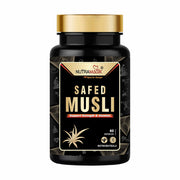 Safed Musli Extract Capsules Supports Immunity, Improves Strength, Provides Energy Level, Enhances Sports Performance-60 Capsules