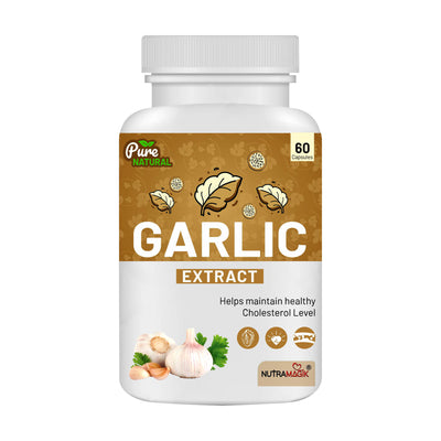 Garlic Extract For Heart health,Cholesterol Management and Weight Loss - 60 Capsules