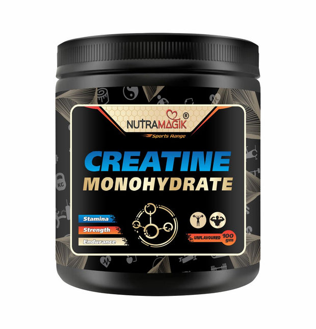 Creatine Monohydrate For Strength Endurance & Athlete Performance Energy Support For Instant Workout, Unflavored -100gm Powder