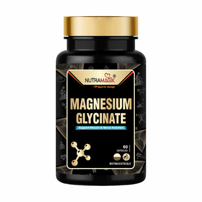 Magnesium Glycinate Supports Healthy Muscle Relax Supplement - 90 Capsules