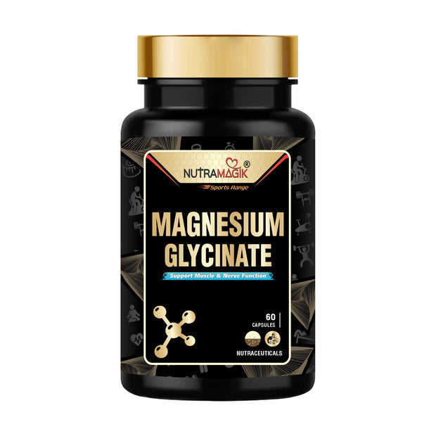 Magnesium Glycinate Supports Healthy Muscle Relax Supplement - 90 Capsules