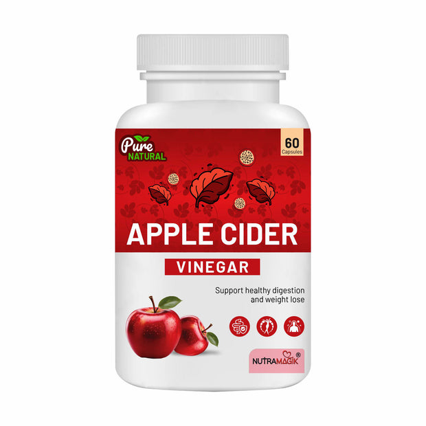 Nutramagik Apple Cider Vinegar Capsules - Support Healthy Digestion and Weight Loss - 60 Capsules